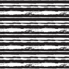 Vector seamless trendy modern brush stokes pattern. Messy ink