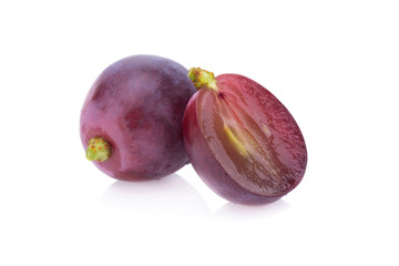 grapes isolated on over white background