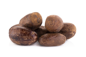 Nutmeg isolated on white background