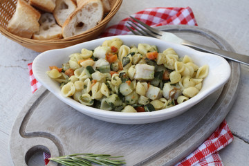 poêlée de pâtes et colin 21072016