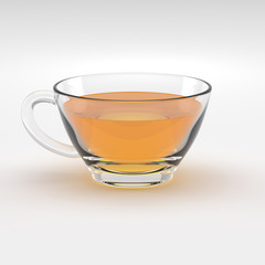 tea cup on white