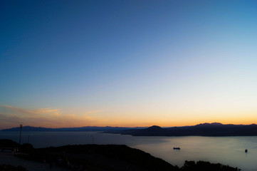 Sunset view from Mount Hakodate.
