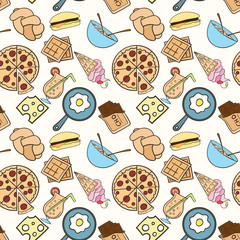 Seamless food pattern