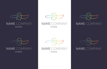 Woman in hat fly flat logo