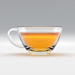 tea cup on white