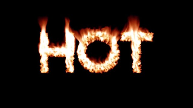 Hot text brand branding iron flaming heat flames overlay 4K
