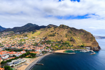Queimada or Francicso Alvares Nobrega Viewpoint to Machico bay, Madeira, Portugal