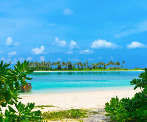 beach with  Maldives