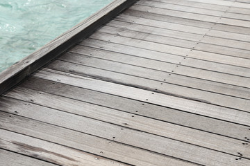 close-up background of wooden pier