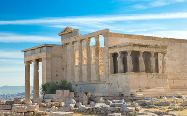 Obraz premium Parthenon on the Acropolis in Athens, Greece