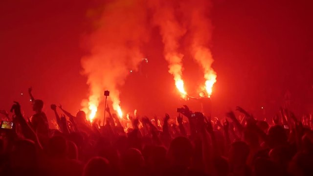 People Dancing at the Concert
