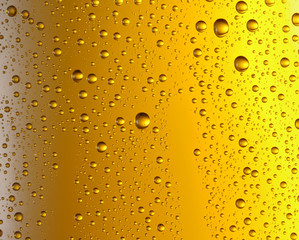 Misted glass of beer.