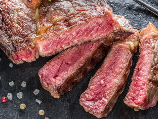 Medium Ribeye steak.