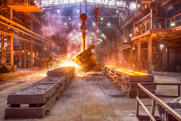 Novokuznetsk, Russia - MAY 25, 2016: Ferroalloy factory in Novokuznetsk, Kemerovo region, Russia
