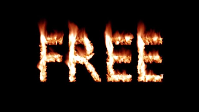 Free hot text brand branding iron metal flaming heat flames overlay 4K
