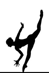 silhouette of a posing balerina © Alexander Y