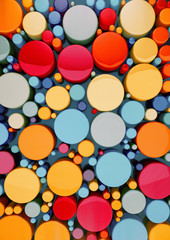 Colorful 3d circle