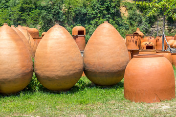 Georgian jugs for wine, outdoor