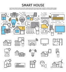 Smart House Flat Composition