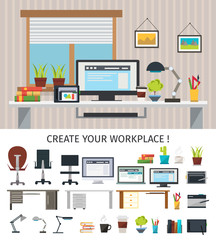 Create Interior Workplace Concept