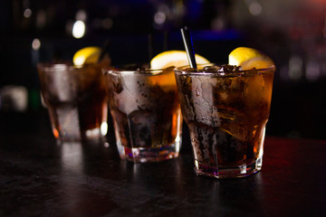 alcoholic brown cocktails © pil76
