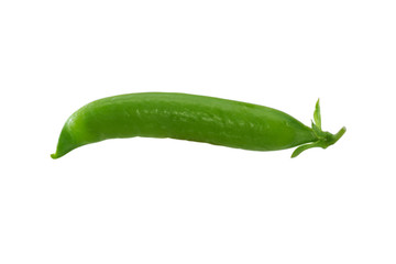 Peas on isolated background