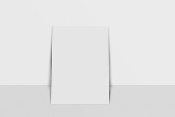 Mock-up postcard and cover. White paper card on grey background.
For your design and template.