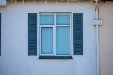 Old blue window