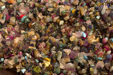 This is a photograph of Mixed Gemstone necklaces background