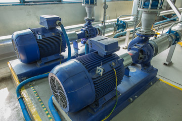 several water pumps with large motors