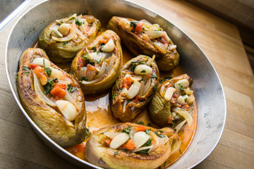 imam bayildi / Turkish traditional eggplant