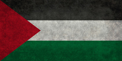 Flag of Palestine, distressed version