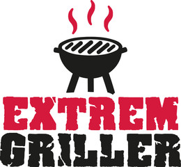 Extreme bbq  with hot grill