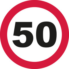 50th Birthday - traffic sign