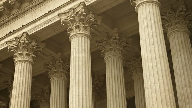 Video 1080p - Colonnade of Kazan Cathedral in St. Petersburg, Russia