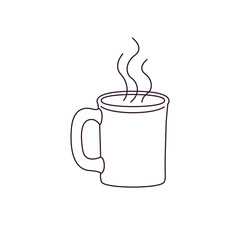 white cup isolated icon design, vector illustration graphic