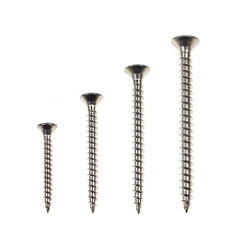 Different sizes of stainless steel Screws