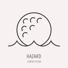 Golf Game Icon or Element