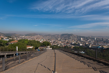 View of poor areas from Penha mountain in Rio de Janeiro city North Zone
