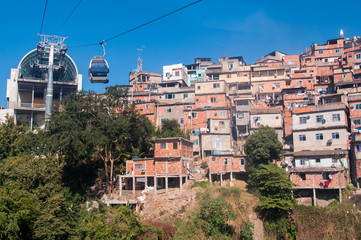 Cable Car to the Slum on the Mountain