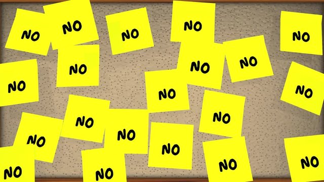 Yes Vs No Overcome Objections Sticky Notes 3d Animation