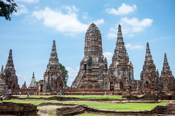 Naklejka premium Wat Chai Watthanaram in Ayutthaya, Thailand