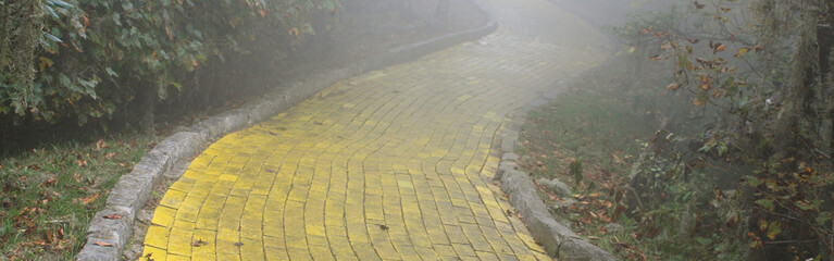 Yellow brick road background banner-Proportionate to Large Mobile Banner  - Powered by Adobe