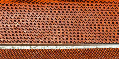 Roof tile texture in temple in thailand