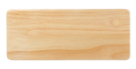 wooden plate isolated on white background