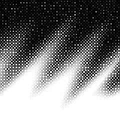 Background with gradient of black and white circles