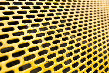 Abstract background of yellow metal