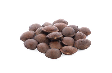 sacha inchi peanut seed on white background