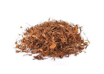 Dried Tobacco leaf sliced