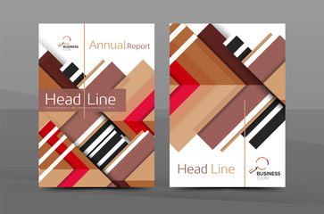 Colorful annual report cover